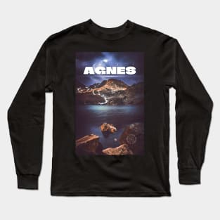 Lake Agnes Poster Long Sleeve T-Shirt